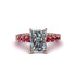 4Ct Radiant Cut Diamond Engagement Ring - Serenity No. 47