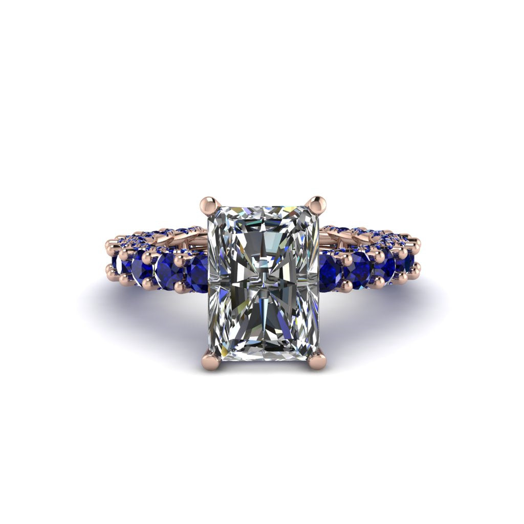 4Ct Radiant Cut Diamond Engagement Ring - Serenity No. 62