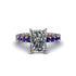 4Ct Radiant Cut Diamond Engagement Ring - Serenity No. 62 image 2