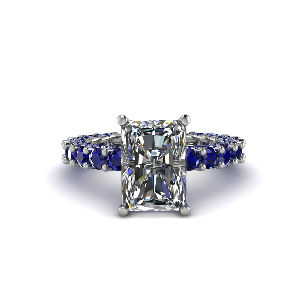 4Ct Radiant Cut Diamond Engagement Ring - Serenity No. 63