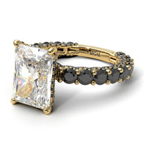 4Ct Radiant Cut Diamond Engagement Ring - Serenity No. 31 image 1