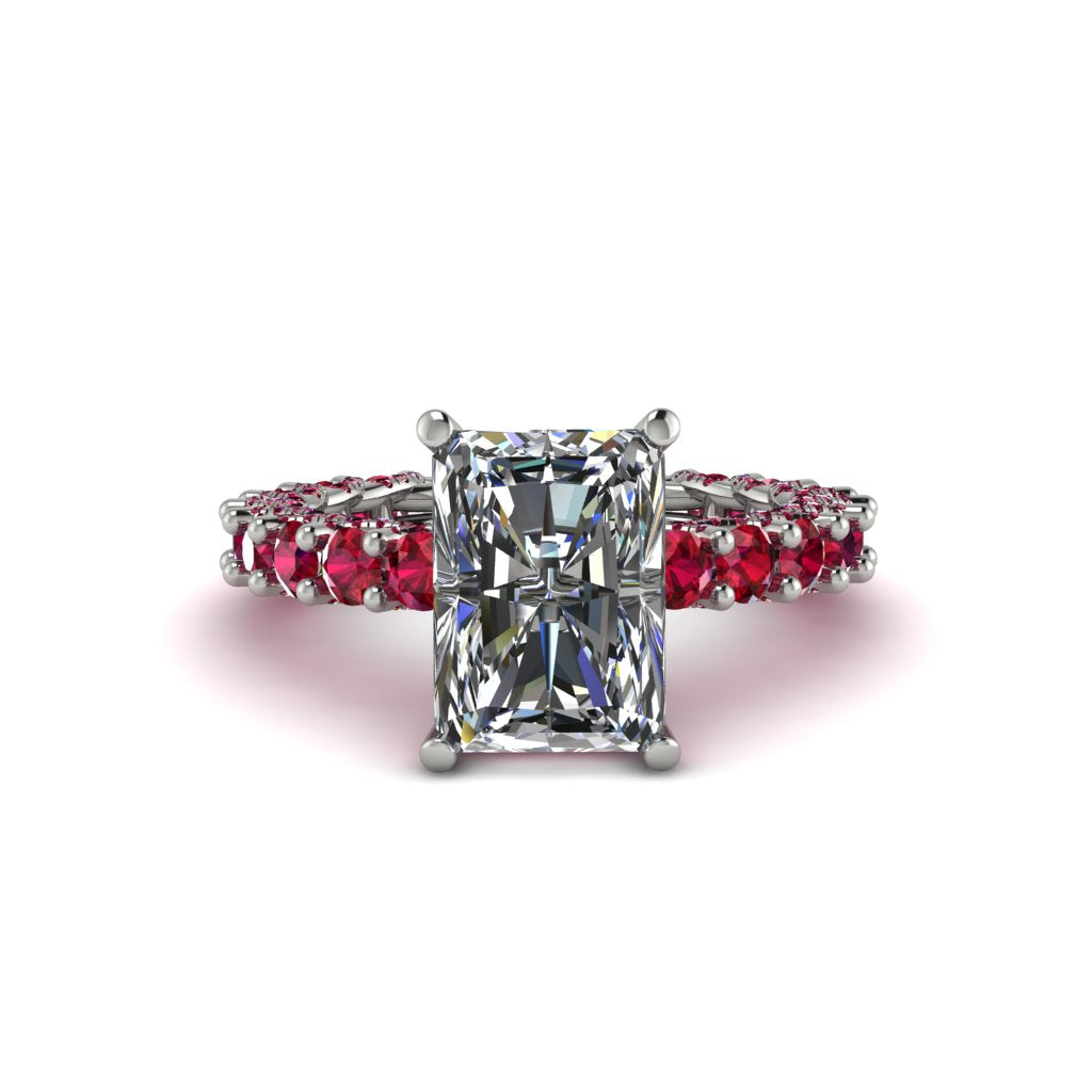 4Ct Radiant Cut Diamond Engagement Ring - Serenity No. 48