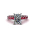 4Ct Radiant Cut Diamond Engagement Ring - Serenity No. 48