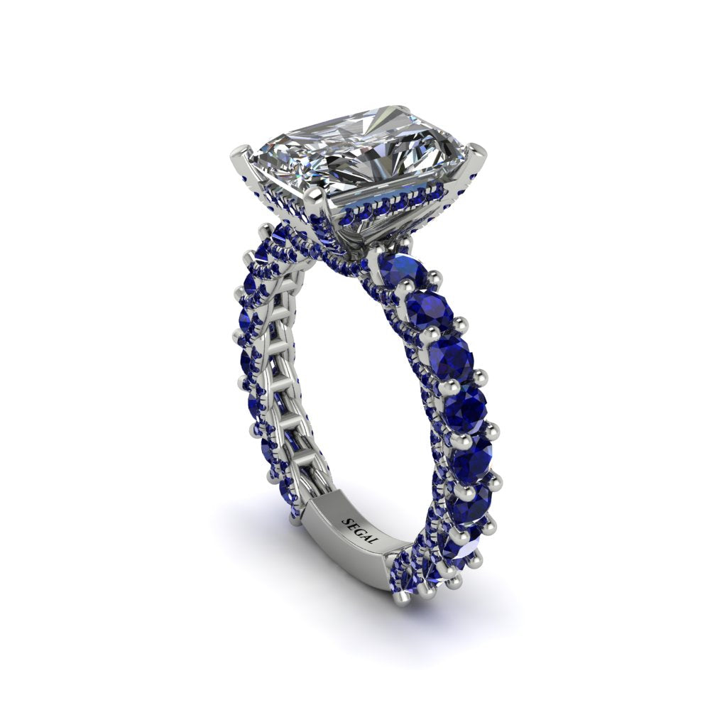 4Ct Radiant Cut Diamond Engagement Ring - Serenity No. 63