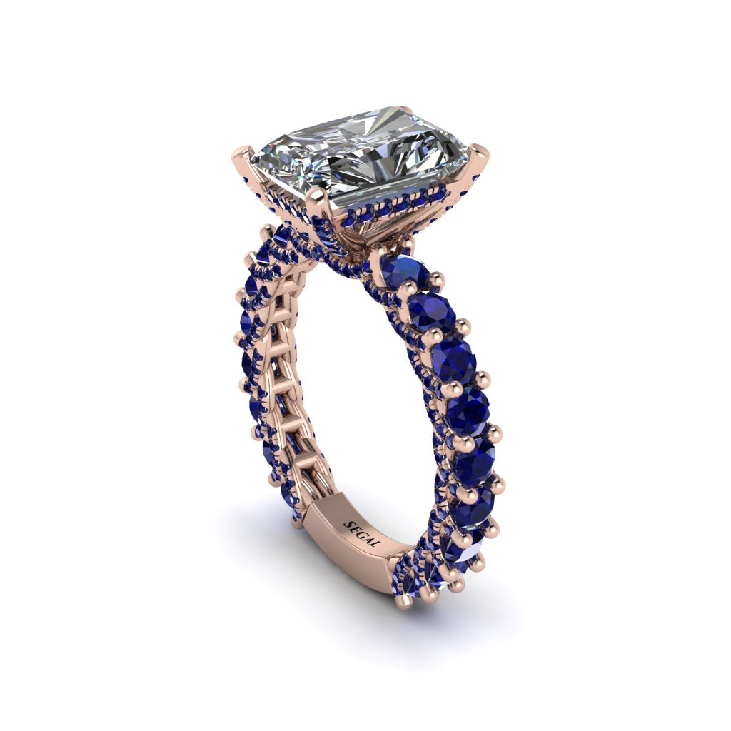 4Ct Radiant Cut Diamond Engagement Ring - Serenity No. 62