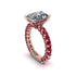 4Ct Radiant Cut Diamond Engagement Ring - Serenity No. 47 image 3
