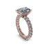 4Ct Radiant Cut Diamond Engagement Ring - Serenity No. 2 image 9