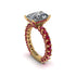 4Ct Radiant Cut Diamond Engagement Ring - Serenity No. 46 image 3