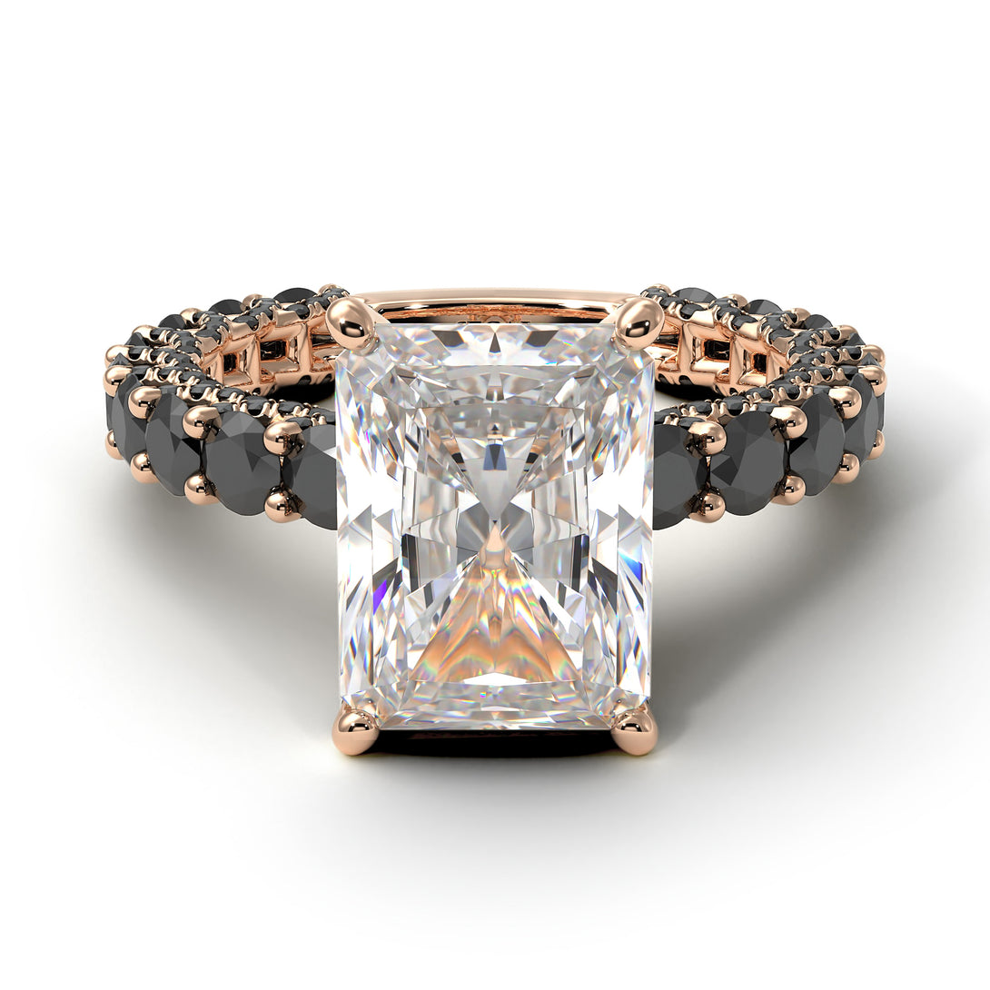 4Ct Radiant Cut Diamond Engagement Ring - Serenity No. 32