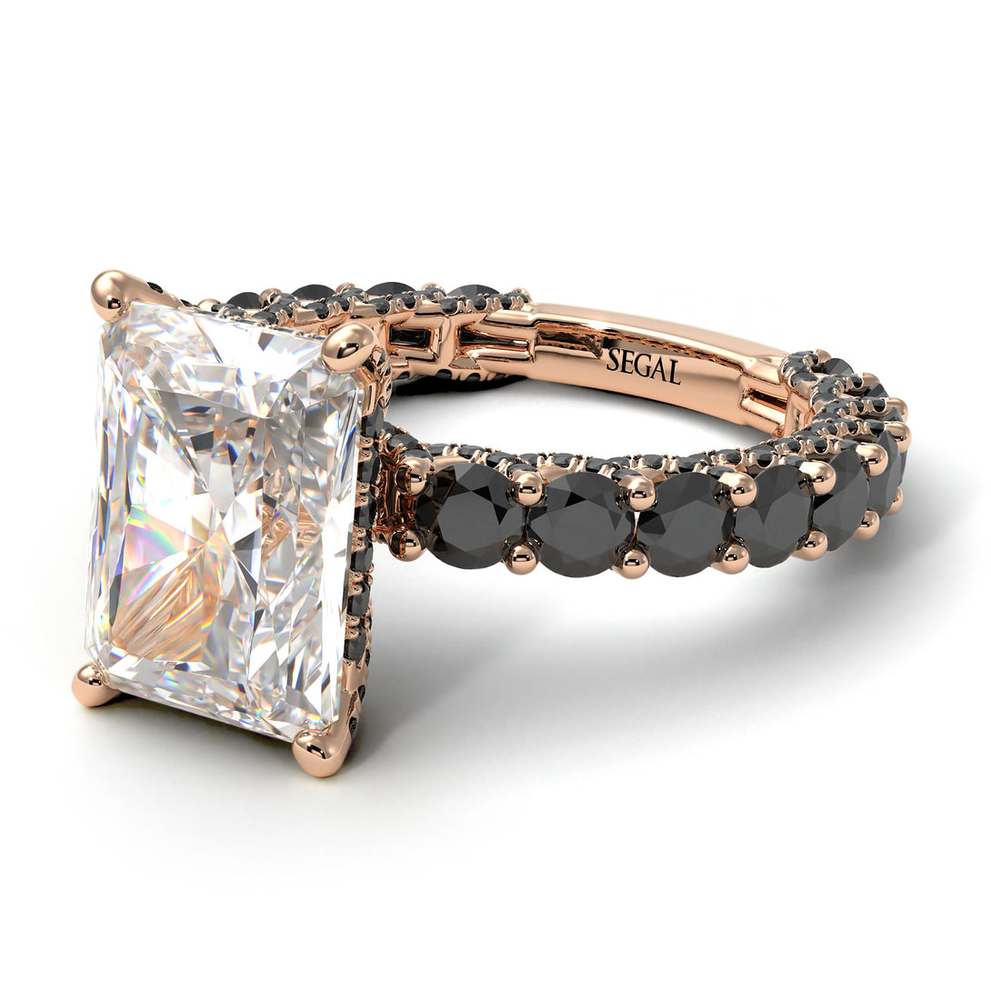 4Ct Radiant Cut Diamond Engagement Ring - Serenity No. 32