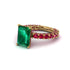 4Ct Radiant Cut Emerald Engagement Ring - Serenity No. 49