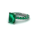 4Ct Radiant Cut Emerald Engagement Ring - Serenity No. 21 image 1
