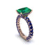 4Ct Radiant Cut Emerald Engagement Ring - Serenity No. 65 image 3