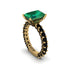 4Ct Radiant Cut Emerald Engagement Ring - Serenity No. 34