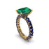 4Ct Radiant Cut Emerald Engagement Ring - Serenity No. 64