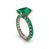 4Ct Radiant Cut Emerald Engagement Ring - Serenity No. 20
