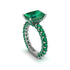 4Ct Radiant Cut Emerald Engagement Ring - Serenity No. 21