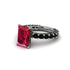 4Ct Radiant Cut Ruby Engagement Ring - Serenity No. 42