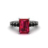 4Ct Radiant Cut Ruby Engagement Ring - Serenity No. 42