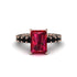 4Ct Radiant Cut Ruby Engagement Ring - Serenity No. 41 image 2