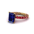 4Ct Radiant Cut Sapphire Engagement Ring - Serenity No. 58