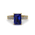 4Ct Radiant Cut Sapphire Engagement Ring - Serenity No. 13