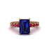 4Ct Radiant Cut Sapphire Engagement Ring - Serenity No. 58