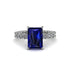 4Ct Radiant Cut Sapphire Engagement Ring - Serenity No. 15 image 2