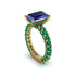 4Ct Radiant Cut Sapphire Engagement Ring - Serenity No. 28