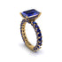 4Ct Radiant Cut Sapphire Engagement Ring - Serenity No. 73