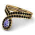 Tanzanite Pear Shape Stacking Bridal Set - Emilia No. 207 image 4