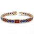 Sapphire Tennis Bracelet with Morocco Flag no. 13