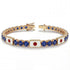 Sapphire Tennis Bracelet with Japan Flag no. 13