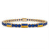 Sapphire Tennis Bracelet with Ukraine Flag no. 13