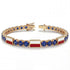 Sapphire Tennis Bracelet with Poland Flag no. 13