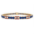Sapphire Tennis Bracelet with Lebanon Flag no. 13