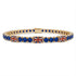 Sapphire Tennis Bracelet with United Kingdom Flag no. 13 image 1