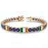 Sapphire Tennis Bracelet with Ireland Flag no. 13 image 2