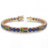 Sapphire Tennis Bracelet with South Africa Flag no. 13 image 2