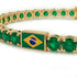 Emerald Tennis Bracelet with Brazil Flag no. 4 image 4
