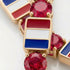 Ruby Tennis Bracelet with France Flag no. 10 image 3