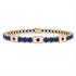 Sapphire Tennis Bracelet with Japan Flag no. 13 image 1