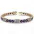 Sapphire Tennis Bracelet with Greece Flag no. 13
