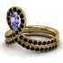 Tanzanite Pear Shape Stacking Bridal Set - Emilia No. 207 image 3