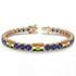 Sapphire Tennis Bracelet with India Flag no. 13