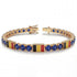 Sapphire Tennis Bracelet with Belgium Flag no. 13