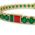 Emerald Tennis Bracelet with Portugal Flag no. 4 image 4