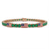 Emerald Tennis Bracelet with United States Flag no. 5