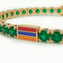 Emerald Tennis Bracelet with Armenia Flag no. 4 image 4
