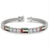 Diamond Tennis Bracelet with United Arab Emirates Flag no. 3